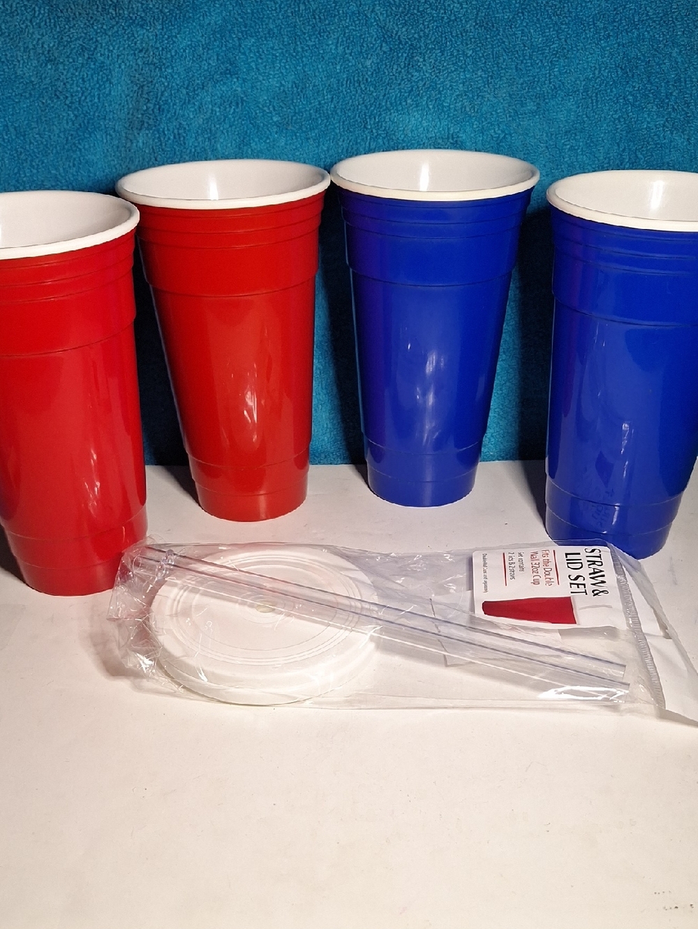 4 Venti Size Solo Cups, Insulated Party Cups, Reusable Large Party Cups